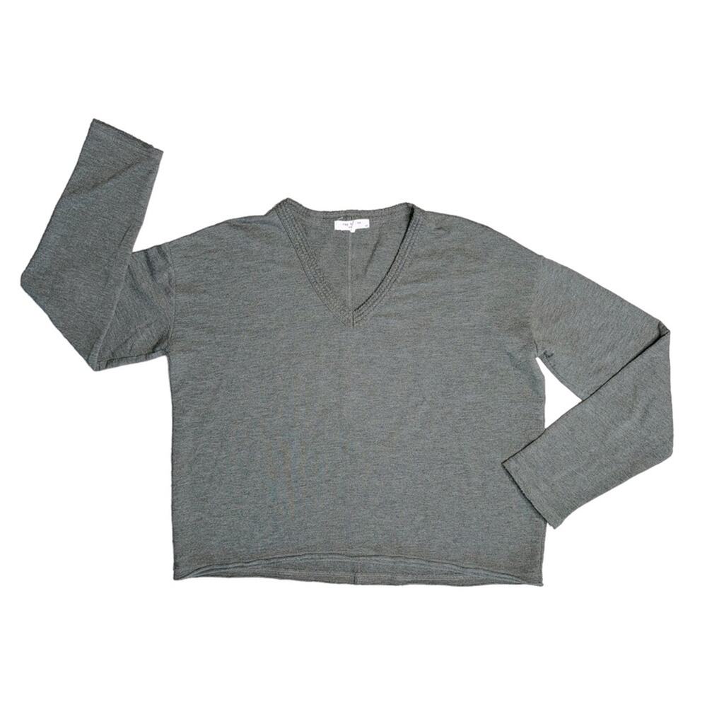 RAG & BONE Green V-Neck Long Sleeve Sweater Women’s